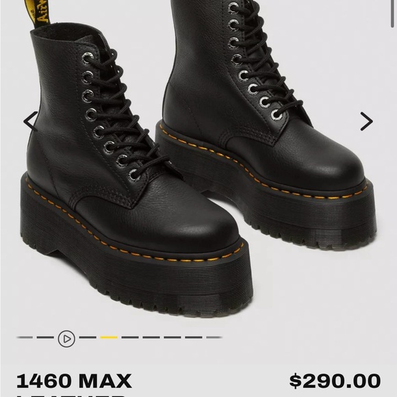 Dr. Martens Shoes - Dr. Martens Black 1460 Pascal Max platform boots